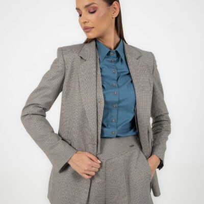 Blazer im klassischen Pepita-Muster