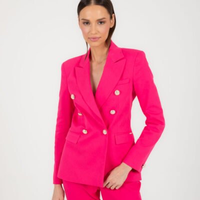 Blazer in Ziklamenfarbe