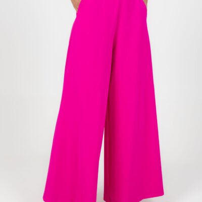 Pinkfarbene weite Hose