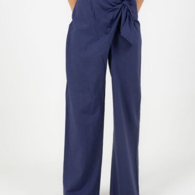 Navy Leinenhose