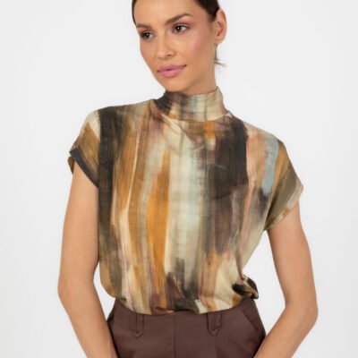 Bunter Rollkragenpullover