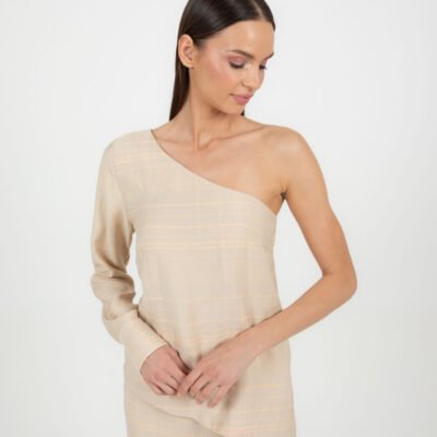 Bluse mit One-Shoulder Design