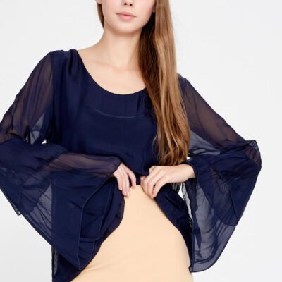 Blaue Bluse