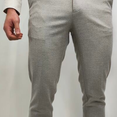 Herren Chino Hose – Hellgrau, Dunkelblau, Slim Fit (Fiumelli)