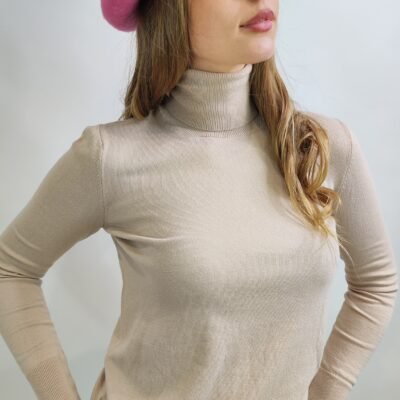 Damen Rollkragenpullover aus 100 % Baumwolle