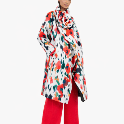 Statement-Mantel mit Print