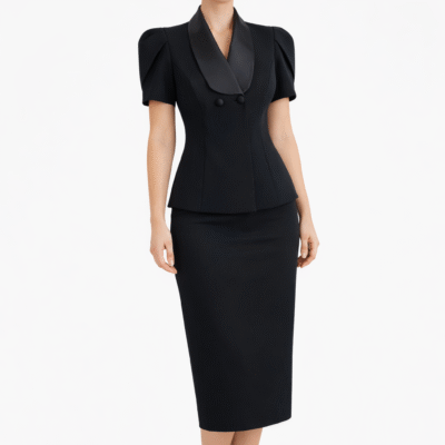 Eleganter schwarzer Damenanzug